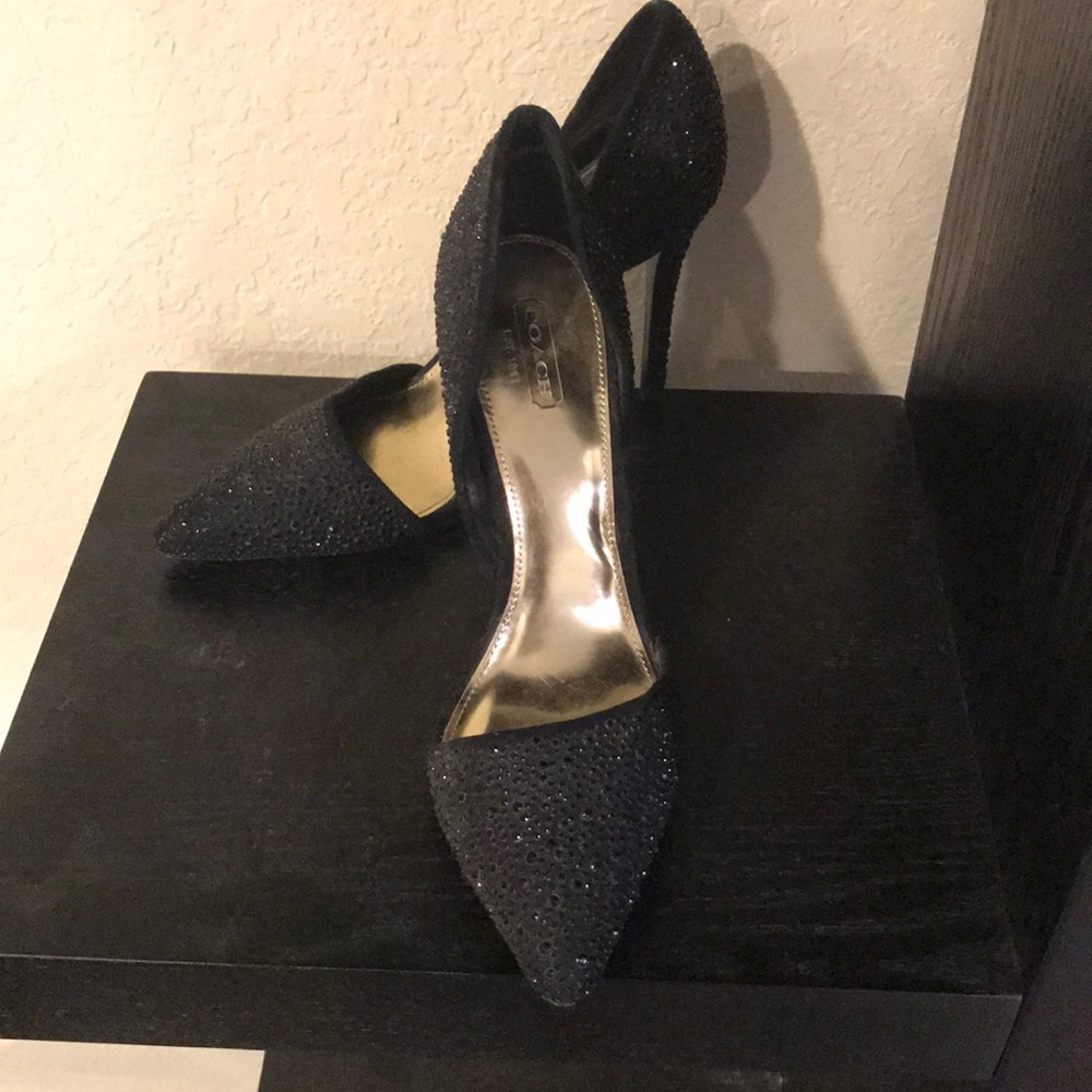 EUC Coach Sparkle Stiletto Heels